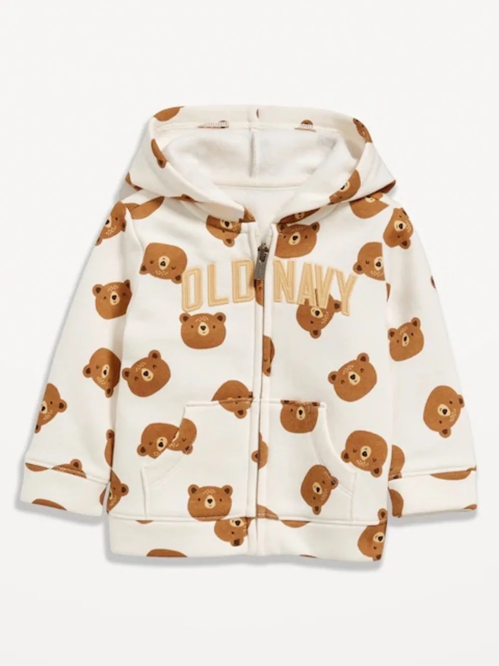 Old Navy Bear Logo Graphic Zip Hoodie